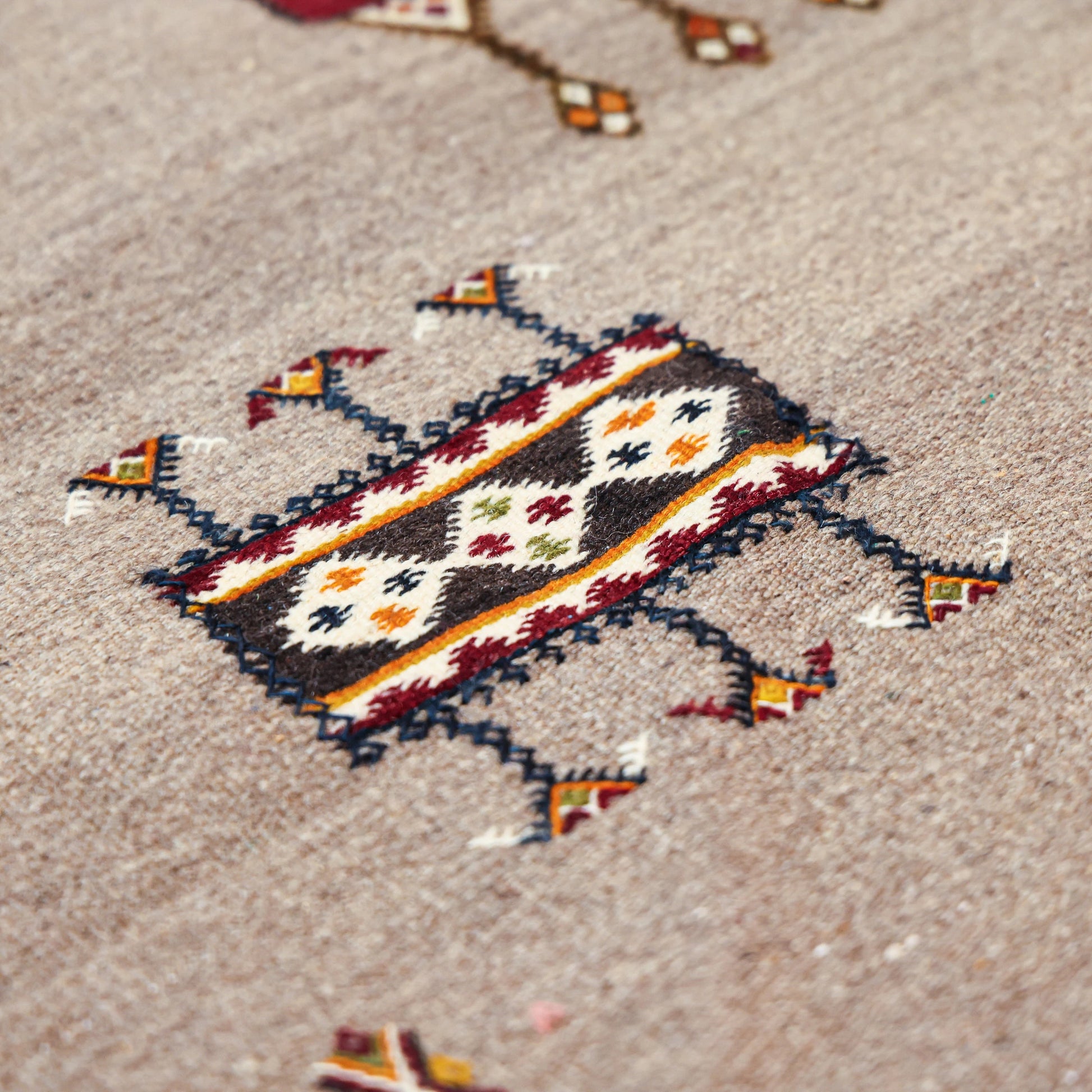 Handmade Wool Berber Carpet - Akhnif in High Atlas