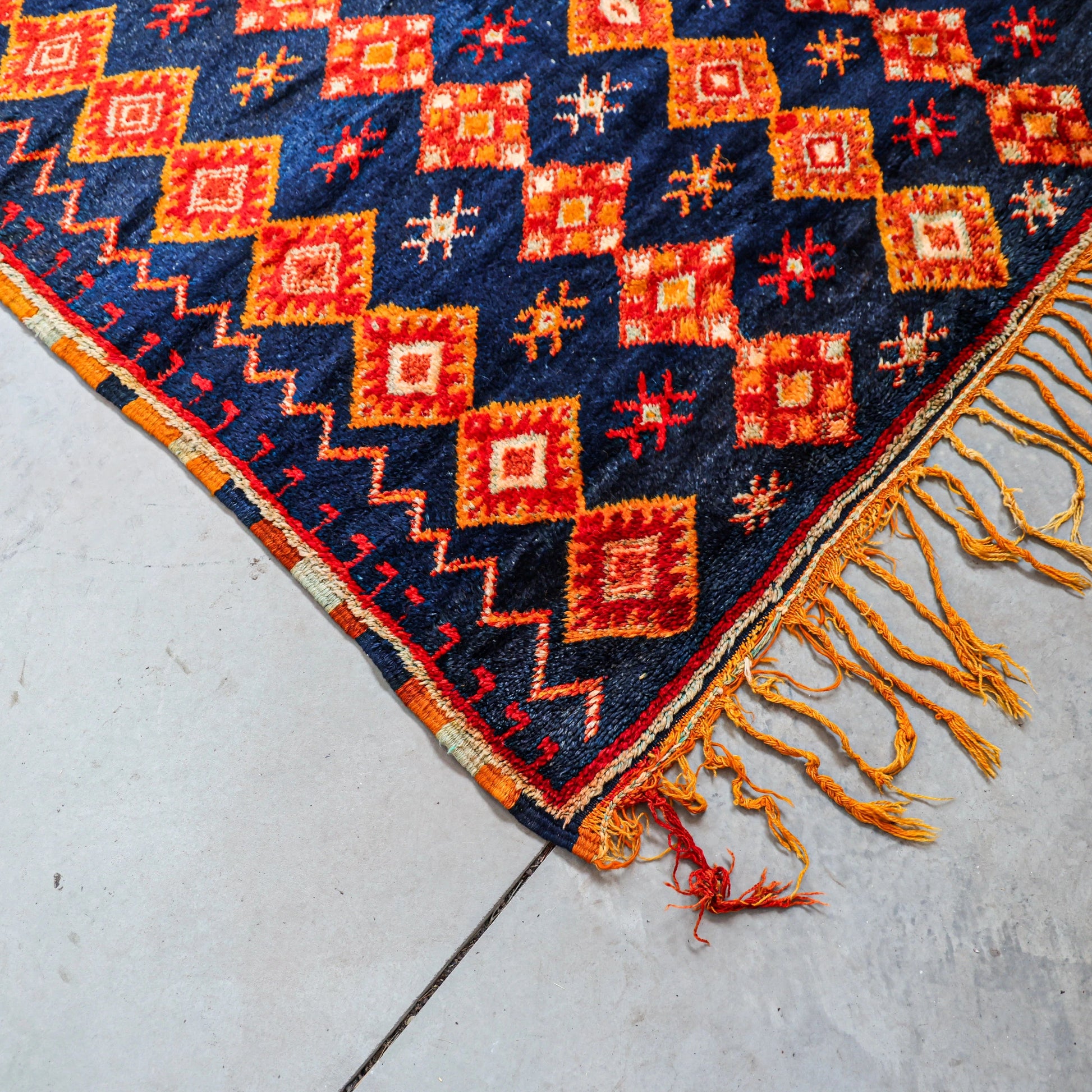 Handmade Taznakht Wool Runner - Taznakht in High Atlas