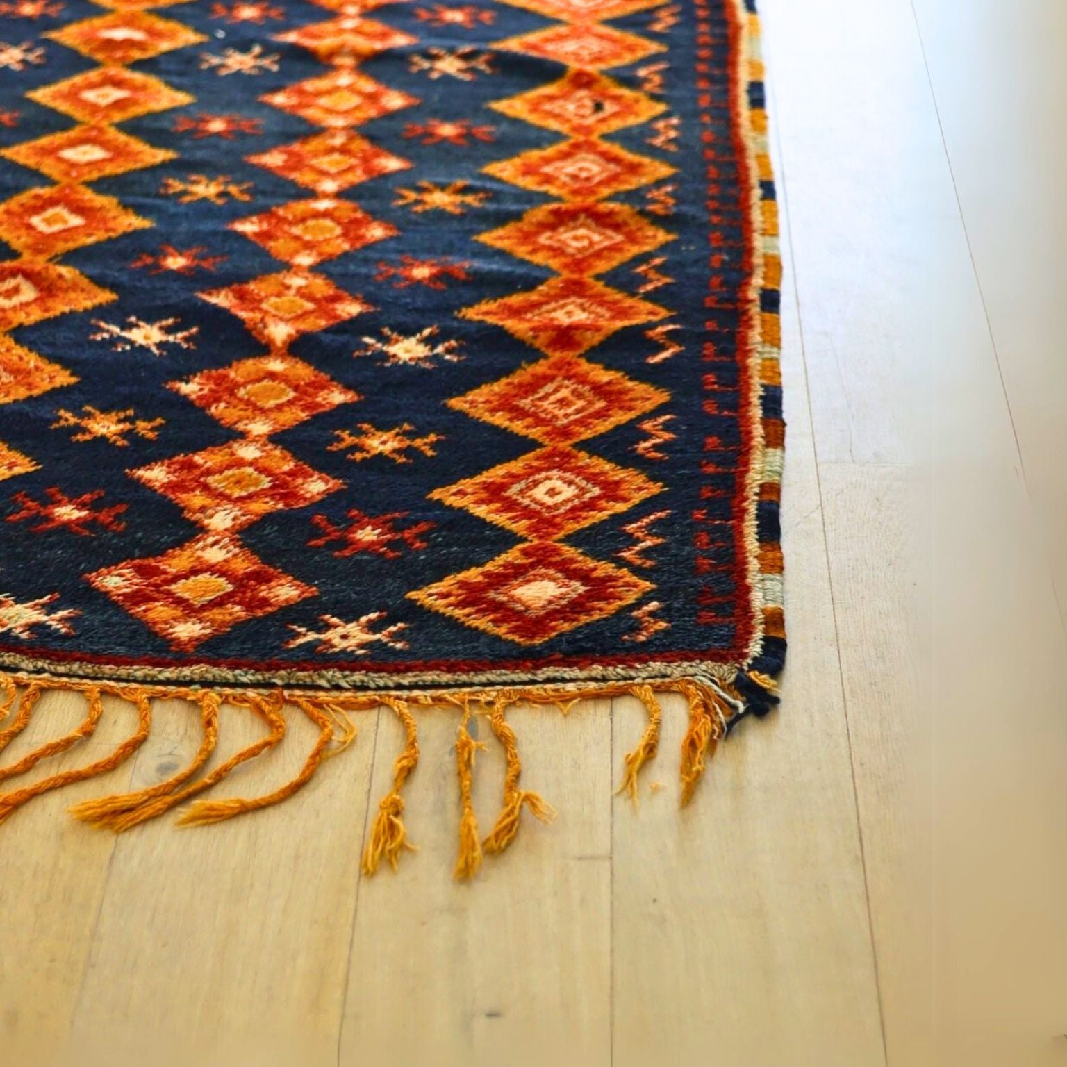Handmade Taznakht Wool Runner - Taznakht in High Atlas