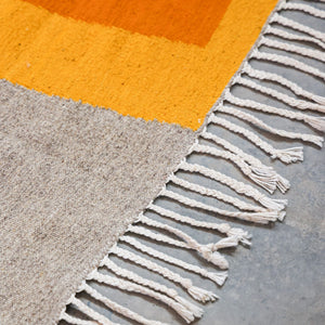 Hand-made Wool Berber Flatweave - Akhnif in High Atlas