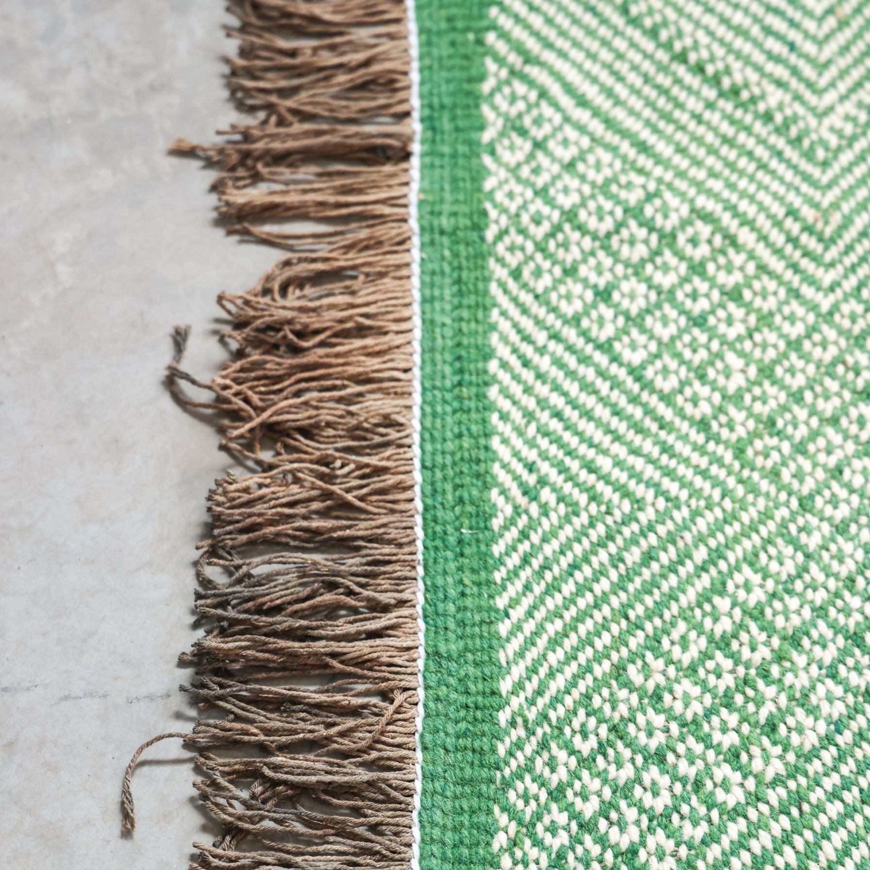 Hand-made Wool Berber Carpet - Zanafi in High Atlas
