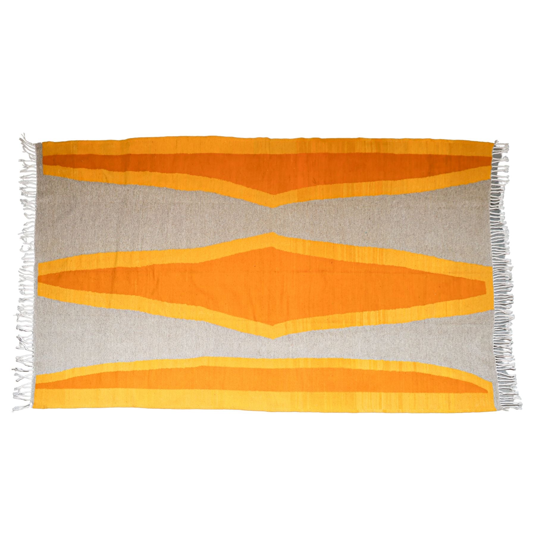 Hand-made Wool Berber Flatweave - Akhnif in High Atlas